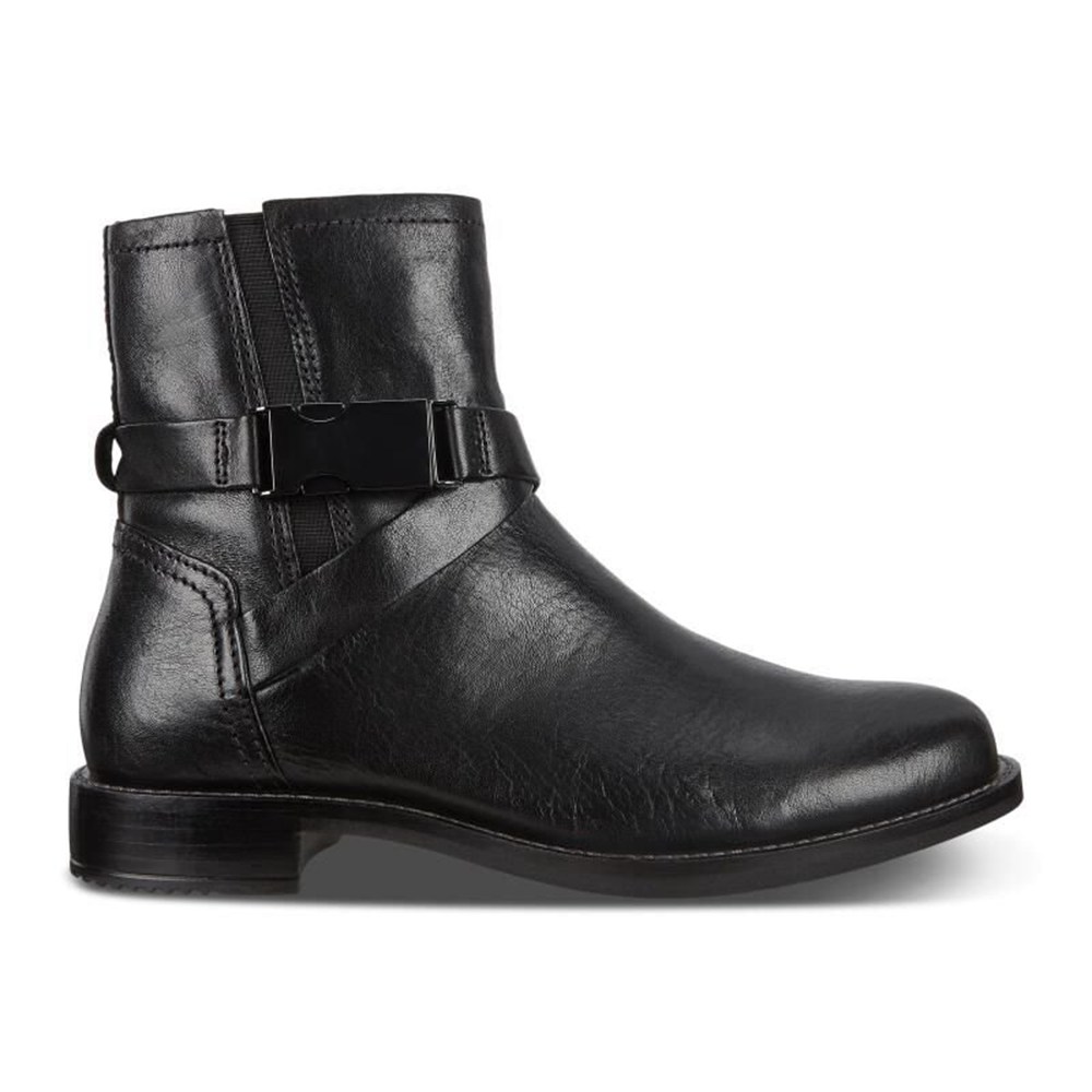 ECCO Womens Boots Black - Sartorelle 25 Buckled - RVP-903165